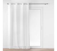 Rideau Voilage à Oillets Maille "Naomie" 140x240cm Blanc