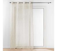 Douceur d'Intérieur Rideau voilage à œillets Pandore – Imprimé 140x240 cm Blanc