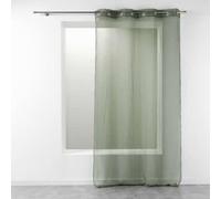 Douceur d'Intérieur, Voilage à Oeillets (140 x 240 cm) Telma Kaki, Etamine Crash