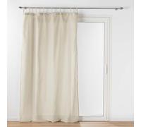 Douceur d'Intérieur, Voilage à Passants (140 x 240 cm) Belani Lin, Polycoton Uni
