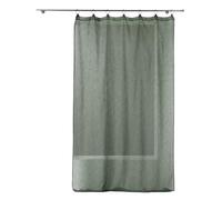Douceur d'Intérieur Voilage Linka avec anneaux 140 x 240 cm Kaki, voile tissé