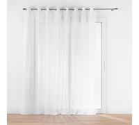 Douceur d'Intérieur Voilage à œillets Voile sablé Lissea baie vitrée 300 x 240 cm Blanc