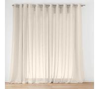 Douceur d'Intérieur, Voilage XXL à Oeillets Grande Largeur (400 x 240 cm) Carlin Lin, Voile Tissé