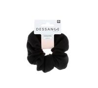 Douceur noire et élasticité satinée - Chouchou pour Cheveux DESSANGE - Élasticité discrète, format 1 unité - Lot de 3