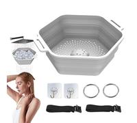 Douche à glace - refroidisseur de salle de bain portable, seau de refroidissement pliable | Baril de plongée à eau froide rapide, récipient de baignoire de glace en silicone pour