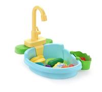 Douche à Oiseaux Automatique évier de Cuisine Jouets pour Enfants Bain de Perruche avec Robinet Bain Perroquet avec Jouets pour Accessoires Cage à Oiseaux sans Piles