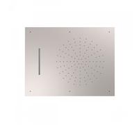 Douche acier inoxydable de tête anticalcaire 2 types de jet (Pluie/Cascade). 500 - TRES 29997001AC