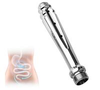Douche Anale,Lavement Anal,Aluminium Douche System,Lavement Colon et Intestins,Poire Lavement,Poire Lavement Rectale pour Femmes Hommes de Douche Hygiénique Personnelle Santé - 7 Trous,Silver
