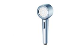 Douche anti-blocage surchargée : commutation 3D rotative à trois modes - Panneau épais en ABS, sortie d'eau autonettoyante, interface universelle (clou de girofle/bleu ciel/blanc nuage)