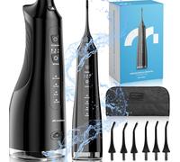 Douche buccale Douche dentaire électrique MalTec Toothie X60 150PSI Batterie 2600 mAh 4 modes de fonctionnement sans fil Noir Sac de voyage