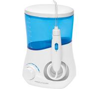 ProfiCare Jet Dentaire avec 3 Buses de Nettoyage Pression d'Eau Réglable en Continu Blanc/Bleu