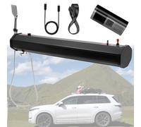 Douche Camping de extérieure, réservoir d'eau sous Pression Portable 30 L, Solaire, avec Tuyau de pulvérisation pour véhicules Tout-Terrain, camions, SUV, Pompe à air électrique