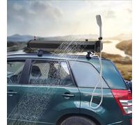 Douche Camping de réservoir d'eau Auto-pressurisé pour douches, Barres de Toit Portables, 4,7/5,2/7,9 gallons, Voyage Tout-Terrain avec tête de Tuyau, pour véhicules, 18 L/4,76 Gal