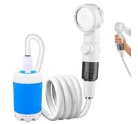 Douche Camping Portable, Douchette Exterieur Portable, Pompe de Douche Électrique Rechargeable, Camping Accessoires avec Pomme 3 Modes pour Camping,Randonnée