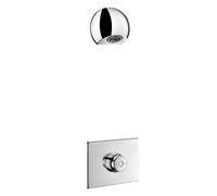 Douche Collective Delabie TEMPOSTOP Plaque de Commande et Pommeau de douche Chromé 260 x 200 mm 749239