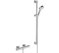 Douche combinée Ideal Standard Ceratherm T 25N Eco A8516AA avec thermostat de douche, barre de douche 90 cm, douchette à main 2 fonctions, 6 l, chromé