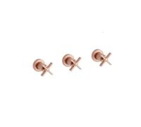 Douche Cross Road Encastre Melangeur 2 Sorties Or Rose Brosse Robinetterie CROSS ROAD - CRISTINA ONDYNA CR11434P