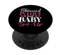 Douché d'amour et bébé crache Une Nouvelle Maman PopSockets PopGrip Adhésif