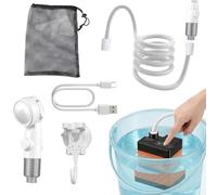 Douche De Camping - 3 Modes De Pulvérisation, Lavage Étanche Rechargeable | Accessoires D'extérieur Portables | Pompe À Batterie Portative Pour Randonnée, Voyage, Tente, Toilettes, Salle De Bain,