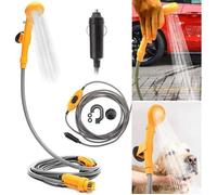Douche de camping portable 12V avec pompe immergée Douche de voyage randonnée voiture