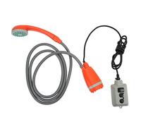 Douche de Camping Portable, 2,5 L par Min Pompe de Douche de Camping Rechargeable par USB avec pommeau de Douche, Douche Portable électrique pour randonnée, Nettoyage d'animaux, Camping-Car, Lavage