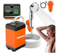 Douche de Camping Portable 7800mAh pompe de douche electrique rechargeable avec tuyau, intelligent de température et pression