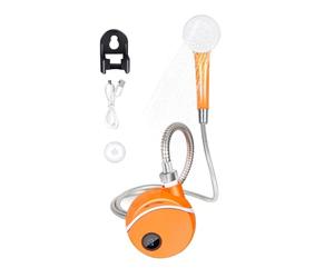 Douche de camping portable, douche portable pour le camping | Buse de pommeau de douche de camping | Pompe étanche pour randonnée en plein air RV -Taille de poche pour animaux de compagnie de voiture