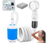 Douche De Camping Portable,Pompe De Douche D'ExtéRieur,Pommeau De Douche D'ExtéRieur Rechargeable,Douche éLectrique Rechargeable Pour La RandonnéE,Le Lavage De Voiture Et Le Nettoyage Des Animaux,1pcs