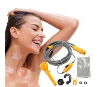 Douche de camping portable pour extérieur, pompe de douche électrique 12 V | Kit de sac à eau pour voyage, voiture, randonnée, arrosage des florales, accessoires de camping