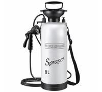 Douche de camping portable, sac de douche à presse à main 8L, 10 modes pulvérisation rinse pression Kits avec tuyau 9, 84 pieds, pulvérisateur pression d'action pompe pour le nettoya