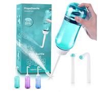 Douche de fesses 500 ml, douche de fesses avec bouton, douche popo avec double buse, bidet portable, intime Peri Bottle, intime pour femme, toilette étanche