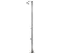 Douche de Jardin 215 cm Acier Inoxydable Piscine Extérieur Camping vidaXL