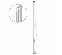 Douche de Jardin 220 cm Acier Inoxydable Piscine Extérieur Camping vidaXL