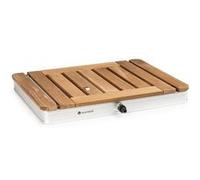 Sumatra Teak SQ Douche de jardin Aluminium bois de teck Poignée de transport