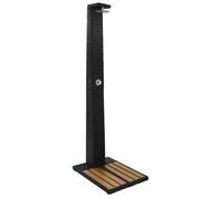 vidaXL Douche de jardin Résiné tressée WPC 44750