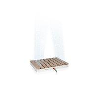 Douche de jardin - Blumfeldt Sumatra Breeze SQ - Aluminium et Composite bois-plastique - 70 x 55 cm