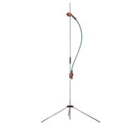 Douche de jardin trio de Gardena : douche avec 2 types de jets (jet de douche/brouillard d'eau), quantité d'eau réglable, pommeau amovible avec tuyau de 1,3 m, trépied, réglage en hauteur (960-20)