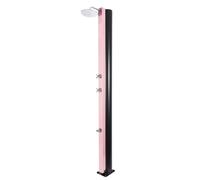 Douche de piscine solaire 40L avec rince pieds-Rose-Rose--