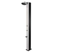 Douche de piscine solaire PULSATE 40L avec rince pieds temporisé-Blanc-Blanc-17.50 --