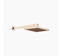 Douche de pluie Dornbracht avec raccordement mural, saillie 450mm, flowReduce, débit 12 l/min, 28764980-47, Couleur: Champagne