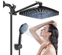Douche de pluie haute pression à main réglable avec 5 types de | Filtre de avec fonction anti-défense, tige de réglage intelligent pour salles de bains, maison, hôtel, appartements et