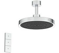Douche de pluie Ideal Standard Solos A7891AA 3 fonctions, avec raccordement au plafond, avec anneau lumineux LED, chromé