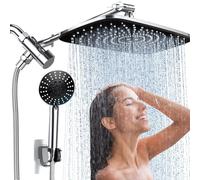 Douche de pluie Pommeau de douche haute pression - Pommeau de douche de luxe avec manuel | Matériau ABS durable | Plusieurs buses pour le bien-être du corps entier | Plus réglable avec