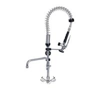 Douche de pré-rinçage - Faible - Avec grue pivotante - Monobloc - Acier inoxydable