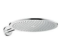 douche de tête Axor ShowerSolutions 1jet 26034820 nickel brossé, 350mm, avec bras de douche, rond