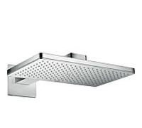 douche de tête Axor ShowerSolutions 35278 000 chrome, 46x30cm, avec bras de douche et rosace carrée