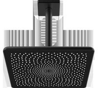 Hansa de douche de tête HANSAAURELIA 4727034033, montage au plafond, noir mat