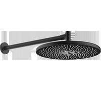 Douche de tête HANSA HANSAAURELIA, diamètre 300mm, 1 jet, montage mural, 4726030033, Couleur: Noir mat