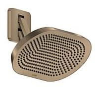 Douche de tête Hansgrohe Axor ShowerSphere 39745140 370 x 220 mm, avec bras de douche orientable, 2 jets, 11 l/min, bronze brossé