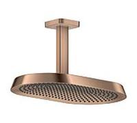 Douche de tête Hansgrohe Axor ShowerSphere 39758300 370 x 220 mm, 2 jets, 8 l/min, raccordement plafond, or rouge poli